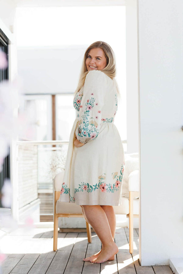 By Lien Bloom Dress - Beige