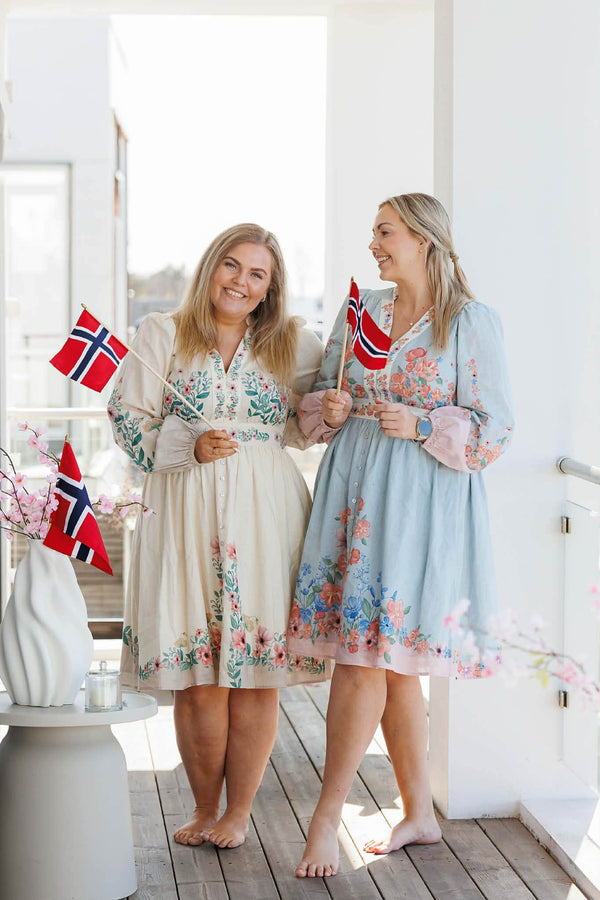By Lien Bloom Dress - Blå
