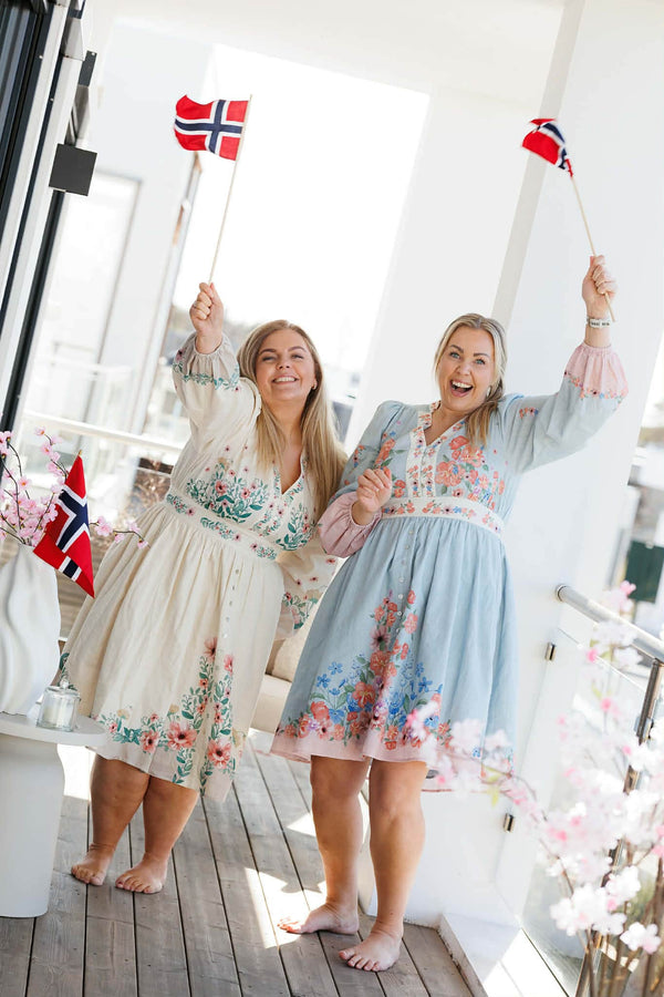 By Lien Bloom Dress - Blå