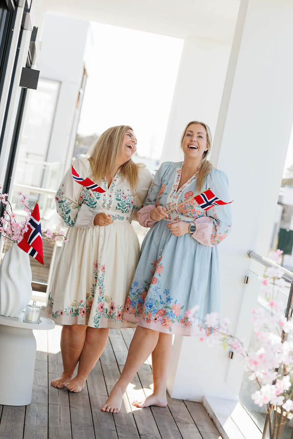 By Lien Bloom Dress - Blå