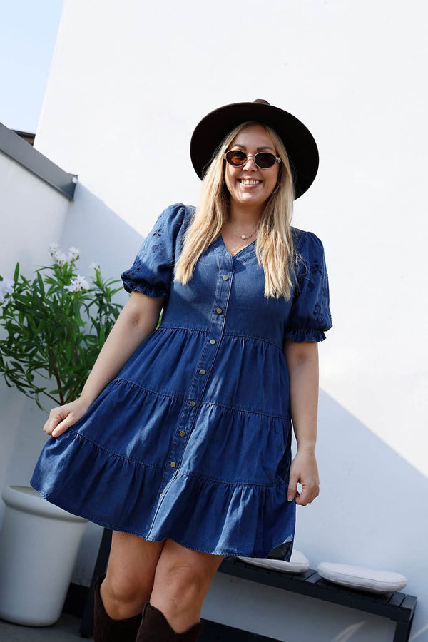 By Lien Denim Delight Kjole