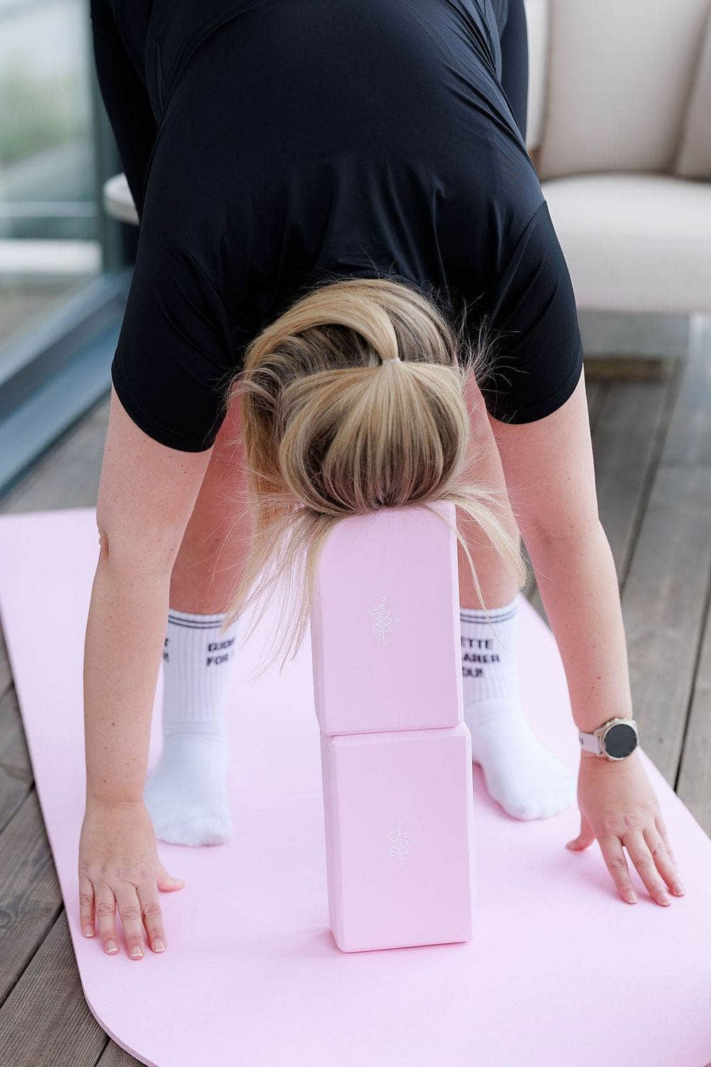 Memoré One Size Namaste Yogablokker 2 pk - Rosa