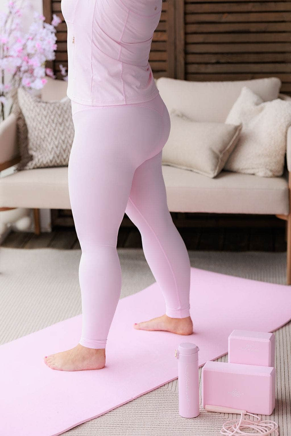 Memoré One Size Namaste Yogamatte - Rosa