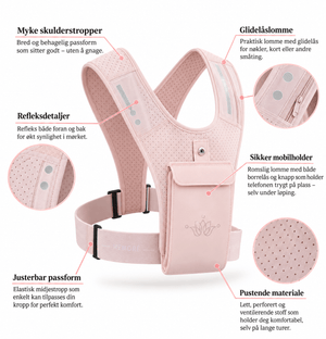 Memoré One Size Zen Løpevest - Rosa