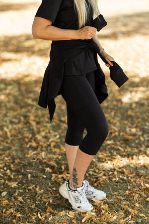 Memoré ZEN Capri Treningstights - Black Onyx