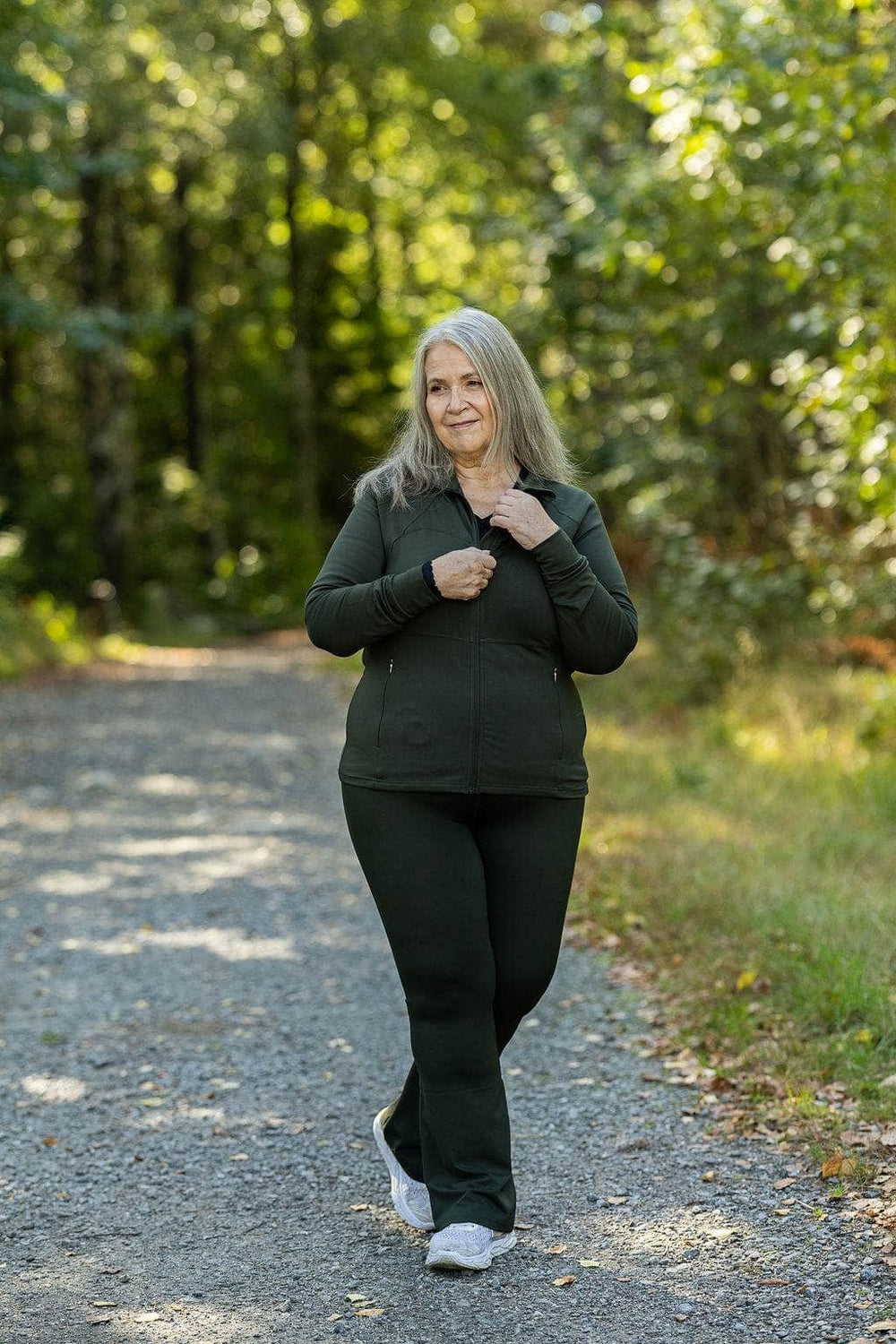 Memoré ZEN Flared Treningstights Tall - Dark Green