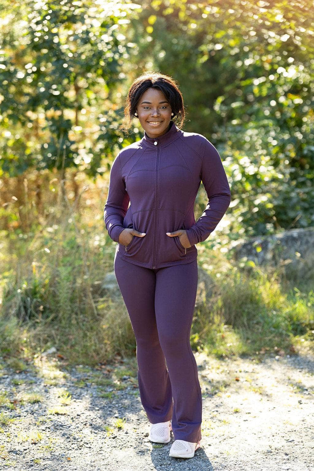 Memoré ZEN Flared Treningstights Tall - Plum Perfect