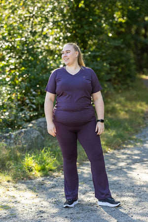 Memoré ZEN Flared Treningstights Tall - Plum Perfect