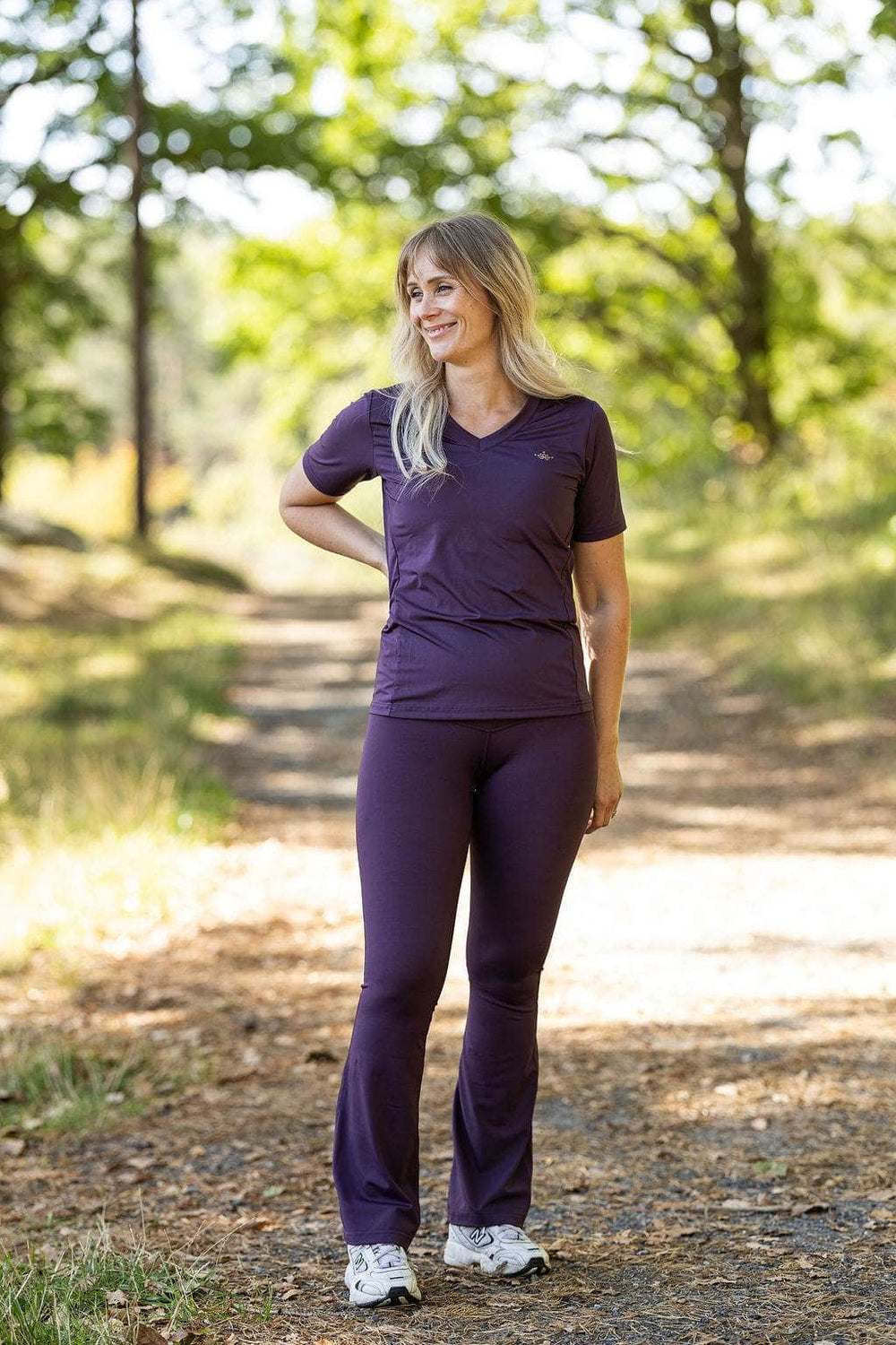 Memoré ZEN Flared Treningstights Tall - Plum Perfect