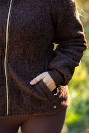 Memoré ZEN Pile Fleece jakke - Coffee Bean