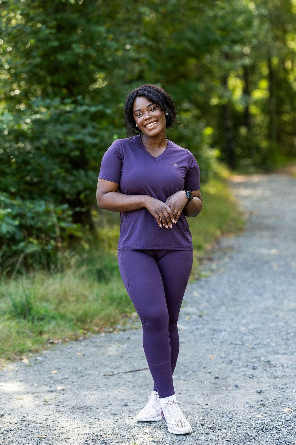 Memoré ZEN Treningstights m/sidelomme - Plum Perfect