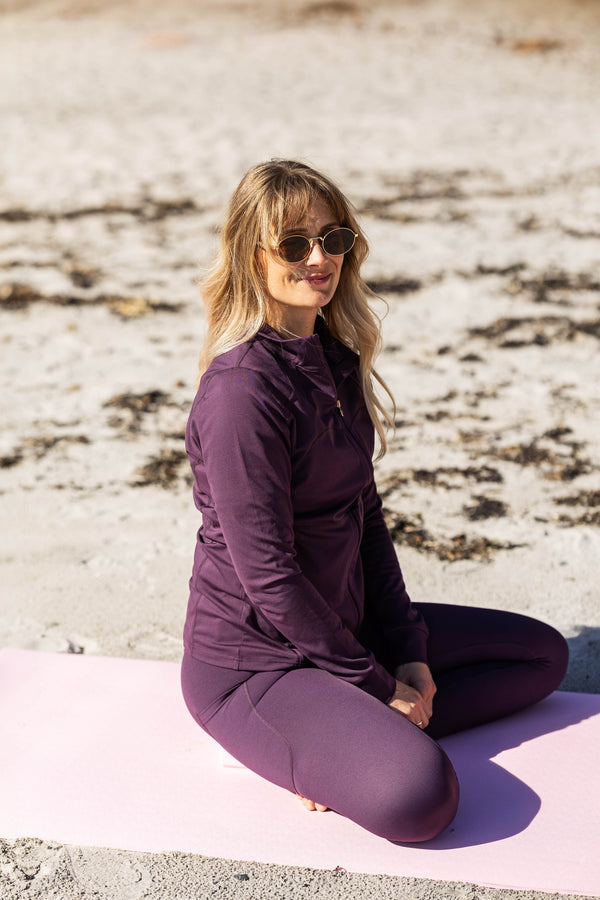 Memoré ZEN Treningstights m/sidelomme - Plum Perfect